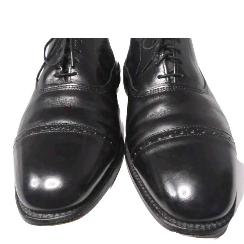 Allen Edmonds Byron Cap Toe Oxfords Men's Size 10 D Made In USA Quarter Brogue - Picture 5 of 12